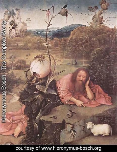 Hieronymous Bosch - St. John the Baptist in Meditation