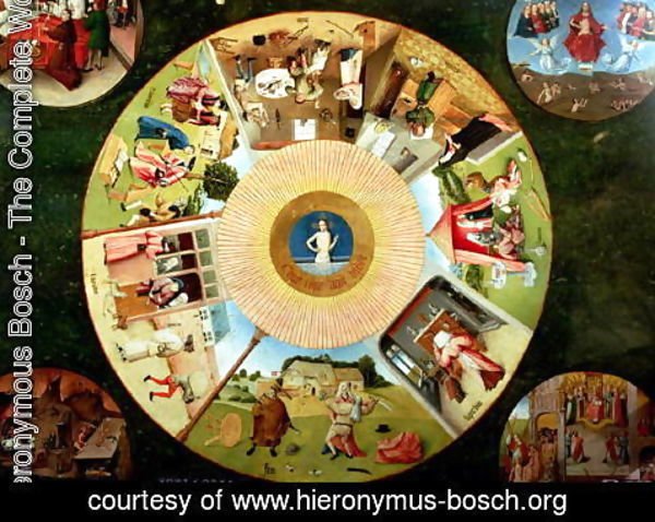Hieronymous Bosch - Tabletop of the Seven Deadly Sins and the Four Last Things (2)
