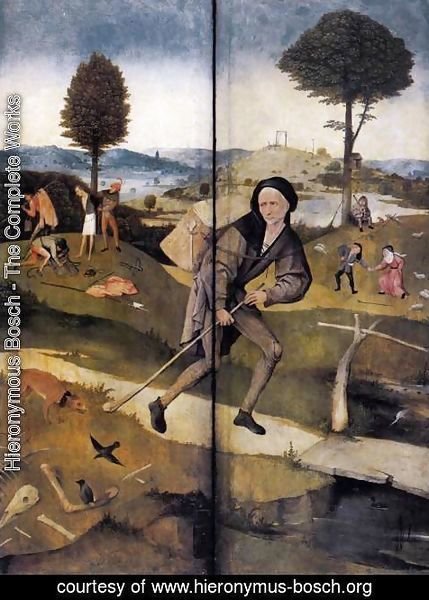 Hieronymous Bosch - The Path of Life, outer wings of a triptych