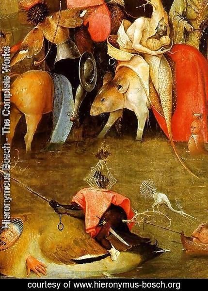 Hieronymous Bosch - Temptation of St. Anthony, detail of the central panel