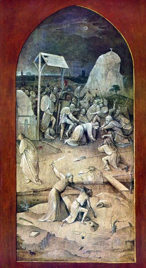 Hieronymous Bosch - Triptych of Temptation of St Anthony (outer left wing)