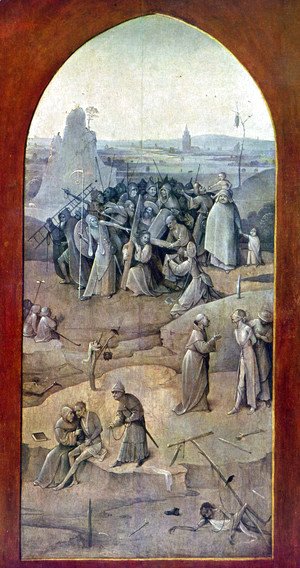 Hieronymous Bosch - Triptych of Temptation of St Anthony (outer right wing)
