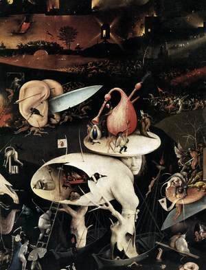 Hieronymous Bosch - Triptych of Garden of Earthly Delights (detail) 4