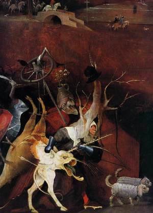 Hieronymous Bosch - Triptych of Temptation of St Anthony (detail)
