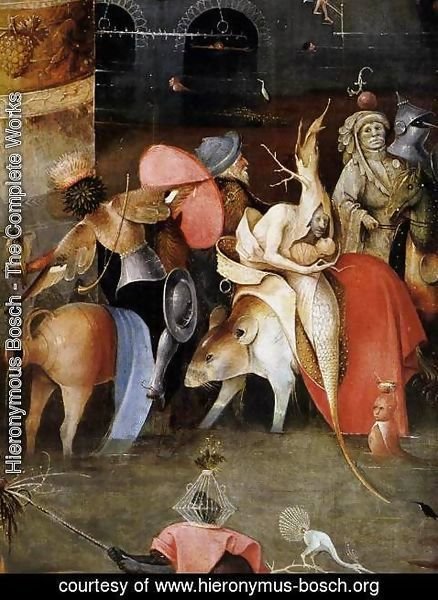 Hieronymous Bosch - Triptych of Temptation of St Anthony (detail) 3