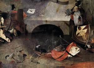 Hieronymous Bosch - Triptych of Temptation of St Anthony (detail) 8