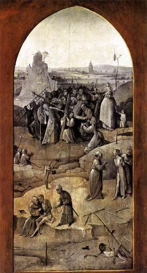 Hieronymous Bosch - Triptych of Temptation of St Anthony (outer right wing) 2