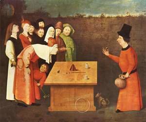 Hieronymous Bosch - The Conjurer. Alternate title(s) The Magician.
