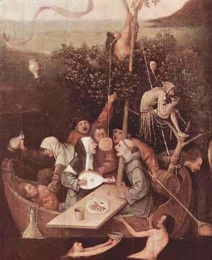 Hieronymous Bosch - The Ship of Fools [detail]