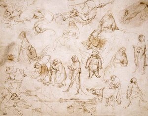 Hieronymous Bosch - Sketches for a Temptation of St. Anthony