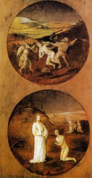Hieronymous Bosch - Mankind Beset by Devils (reverse of Noah panel) 1500-04