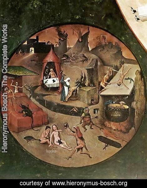 Hieronymous Bosch - The Seven Deadly Sins (detail 1) c. 1480