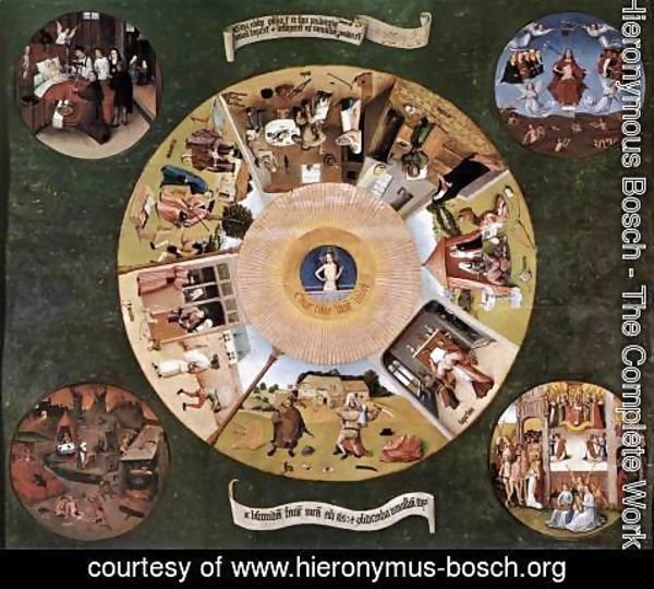 Hieronymous Bosch - The Seven Deadly Sins c. 1480