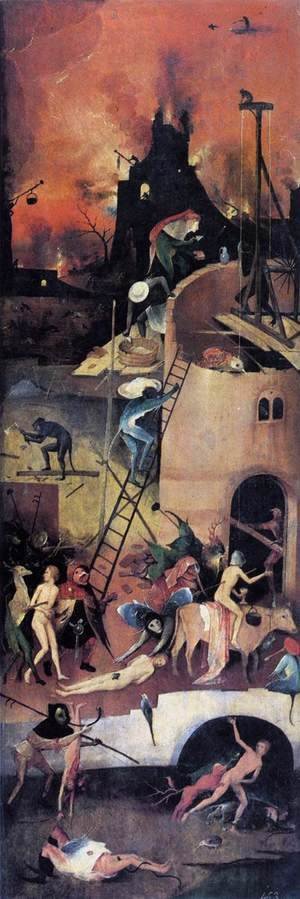 Hieronymous Bosch - Triptych of Haywain (right wing-1) 1500-02