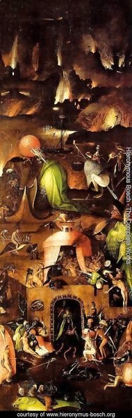 Hieronymous Bosch - Triptych of Last Judgement (right wing)
