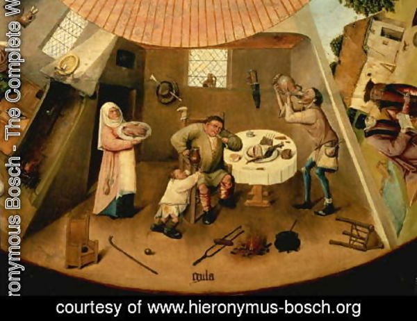 Hieronymous Bosch - Greed, Scene from the Table of the Seven Deadly Sins