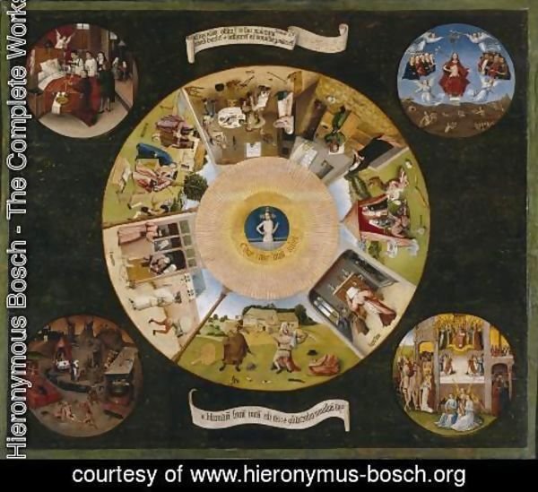 Hieronymous Bosch - Tabletop of the Seven Deadly Sins and the Four Last Things (1)