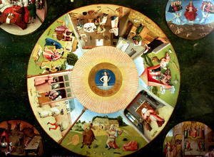 Hieronymous Bosch - Tabletop of the Seven Deadly Sins and the Four Last Things (2)