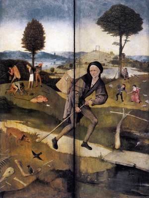 Hieronymous Bosch - The Path of Life, outer wings of a triptych