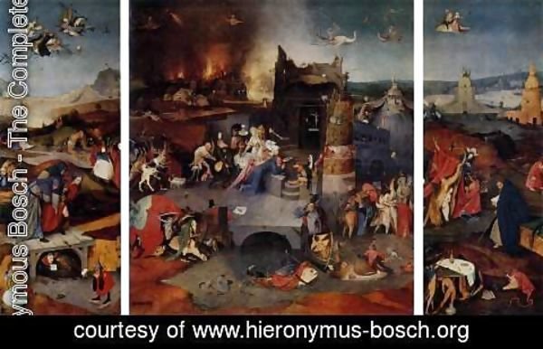 Hieronymous Bosch - Triptych of Temptation of St Anthony