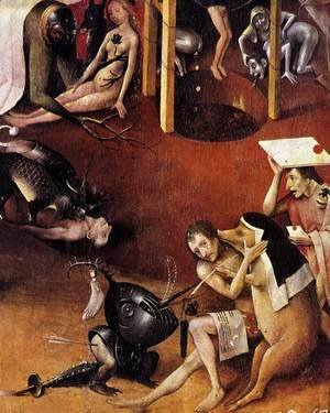 Hieronymous Bosch - Triptych of Garden of Earthly Delights (detail) 3