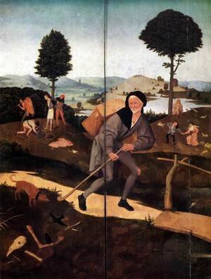 Hieronymous Bosch - Triptych of Haywain (outer wings) 2