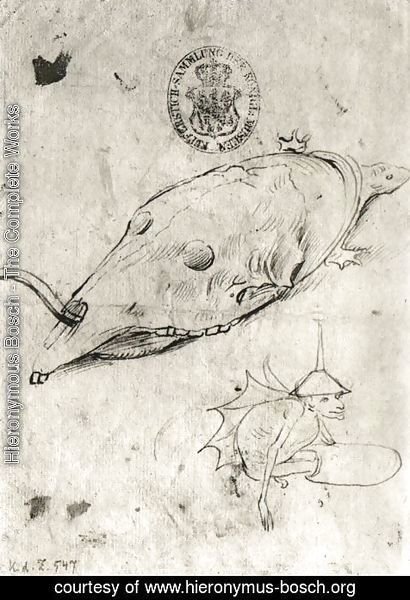 Hieronymous Bosch - Turtle and a winged demon