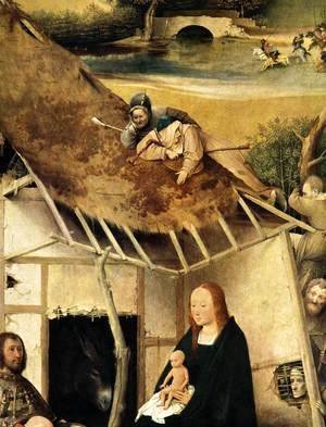 Hieronymous Bosch - Adoration of the Magi (detail 2) c. 1510