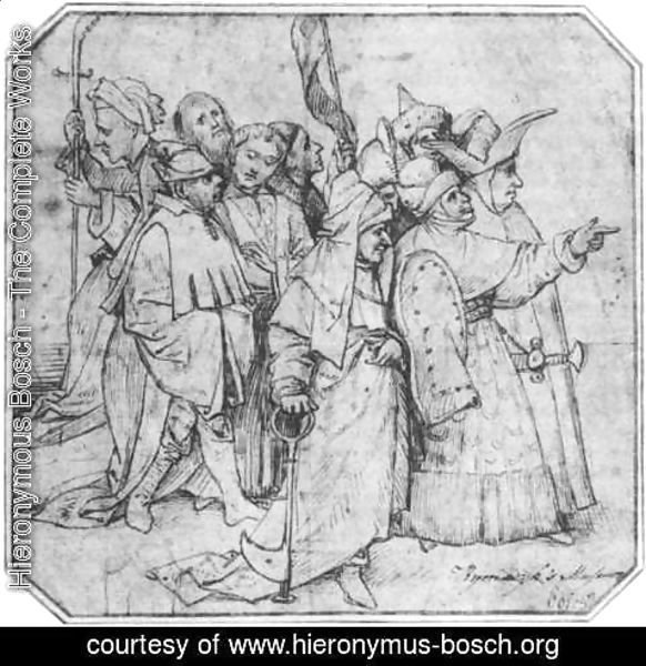 Hieronymous Bosch - Group of Male Figures