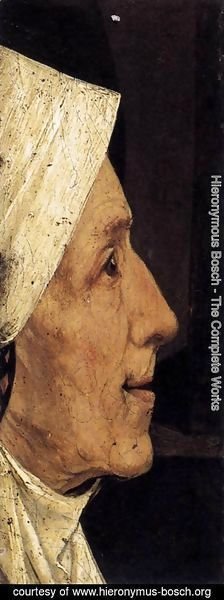 Hieronymous Bosch - Head of a Woman (fragment)