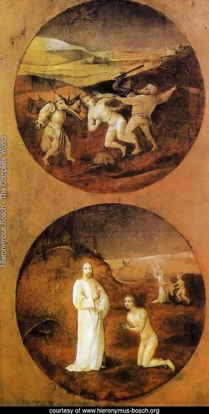 Mankind Beset by Devils (reverse of Noah panel) 1500-04
