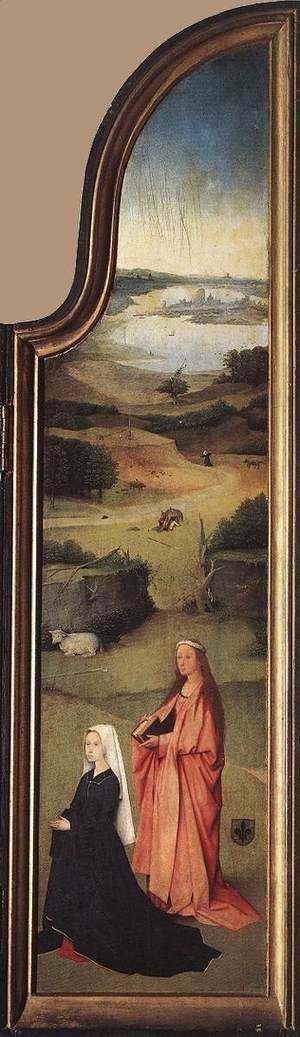 Hieronymous Bosch - St Peter with the Donor (right wing) c. 1510