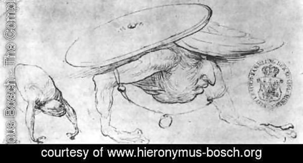 Hieronymous Bosch - Studies of Monsters - 3