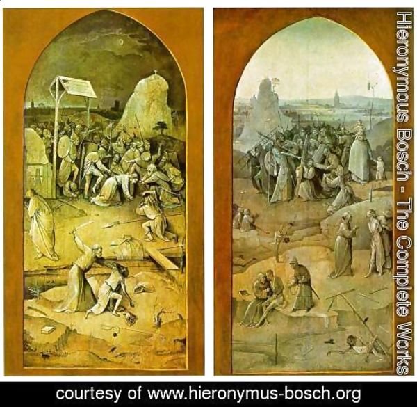 Hieronymous Bosch - Tiptych of Temptation of St Anthony (outer wings)
