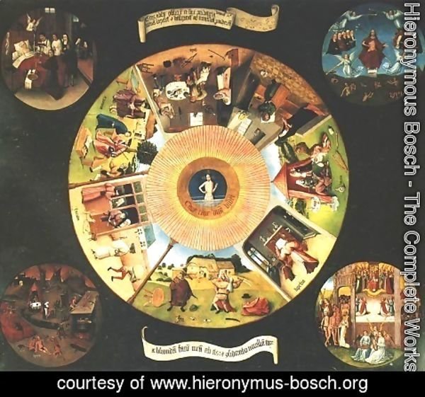 Hieronymous Bosch - Seven Deadly Sins or The Table of Wisdom